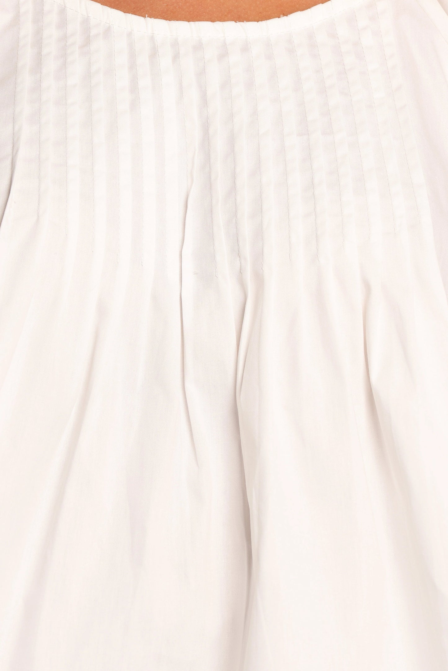 Abbott Pleated Smock-Style Cotton Top