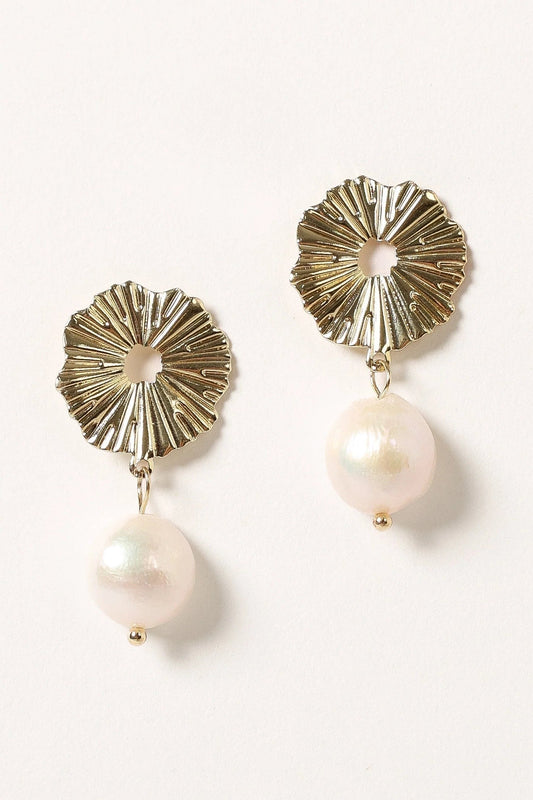 Arabella Pearl-Detail Drop Earrings