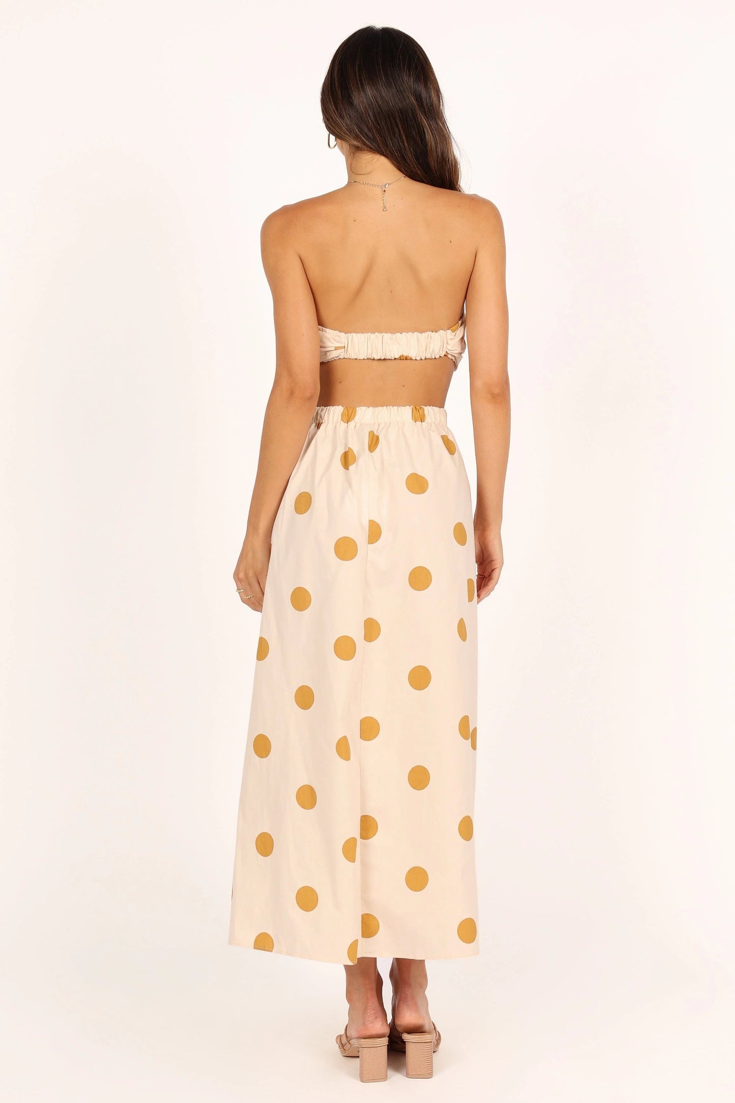 Cut-Out Strapless Maxi Dress