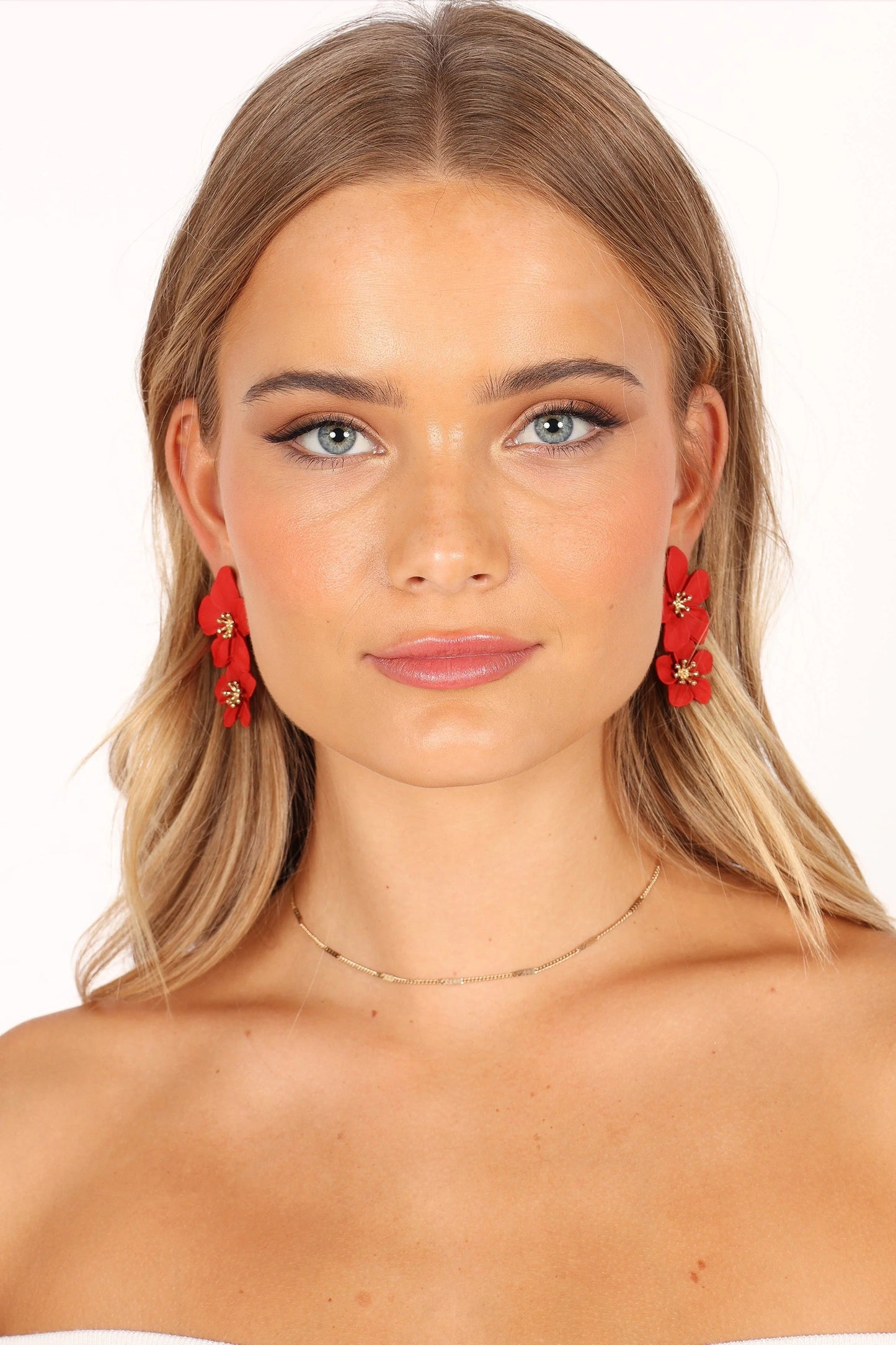 Floral Statement Drop Earrings