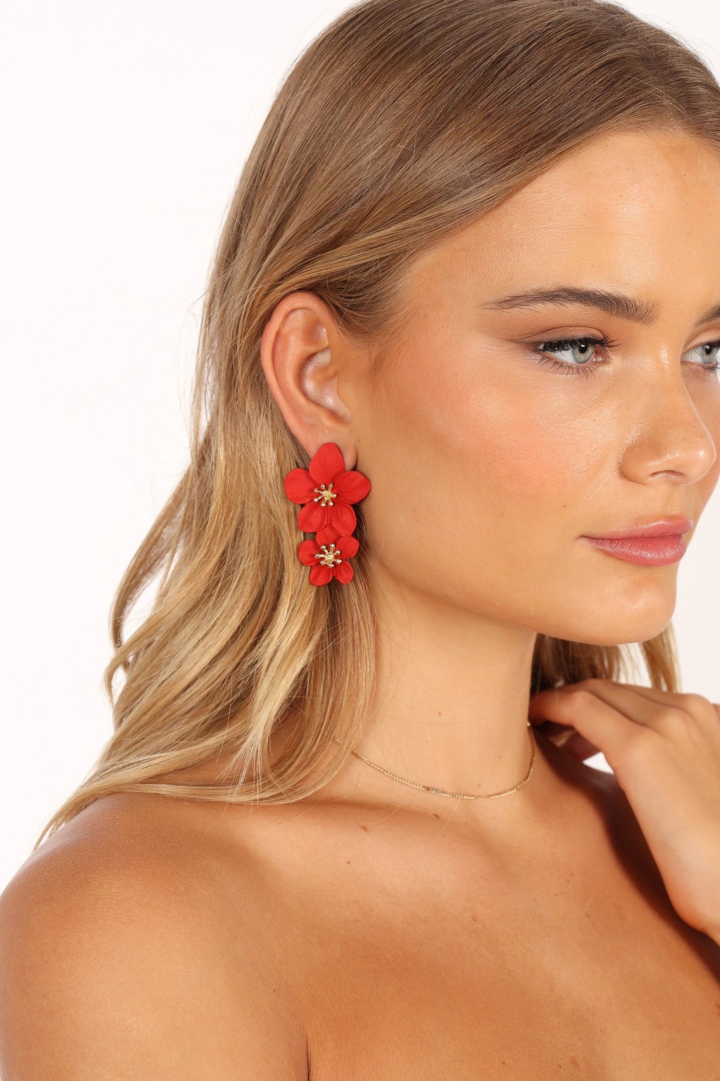 Floral Statement Drop Earrings