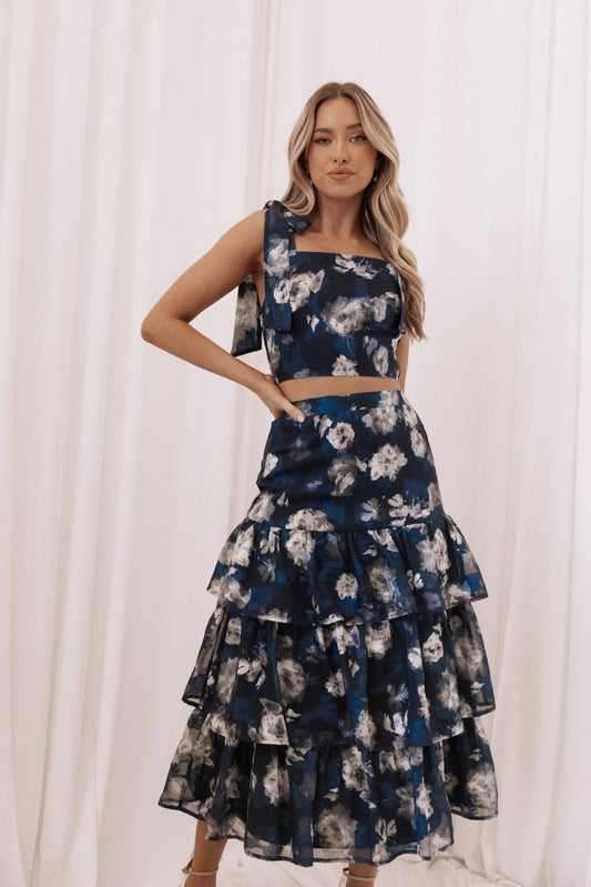 Floral Tiered Two-Piece Set