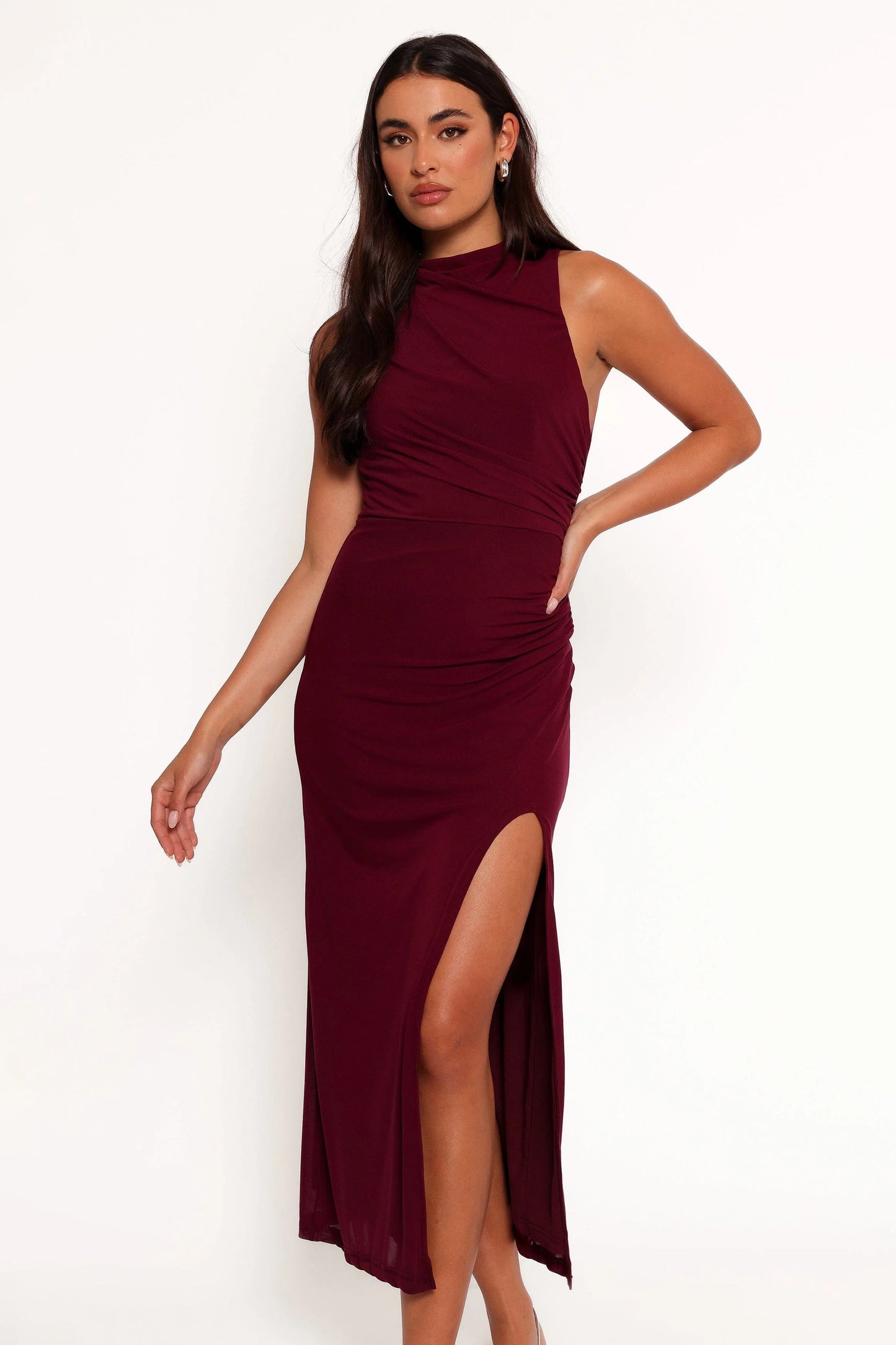 Ruched Side Maxi Dress