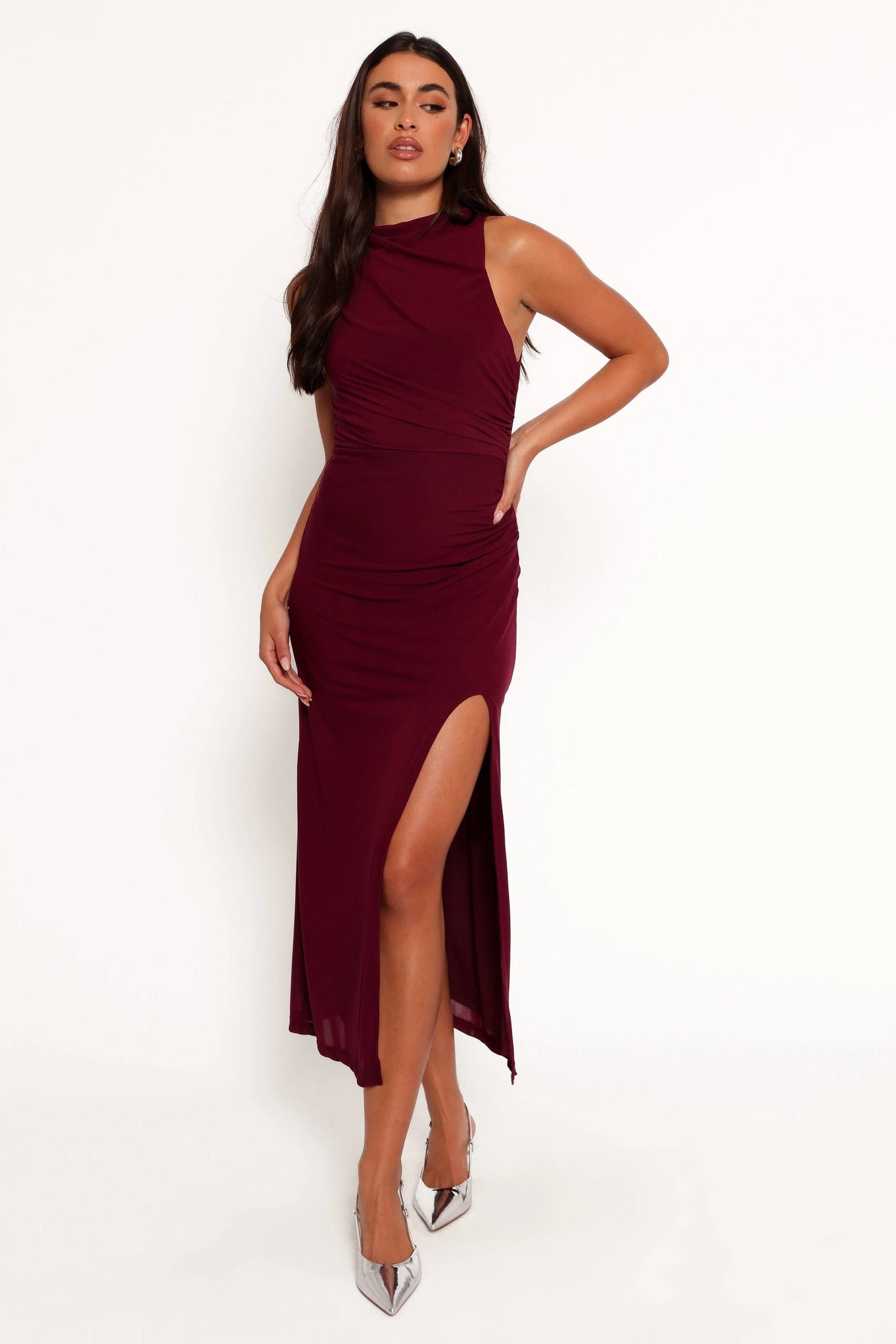 Ruched Side Maxi Dress