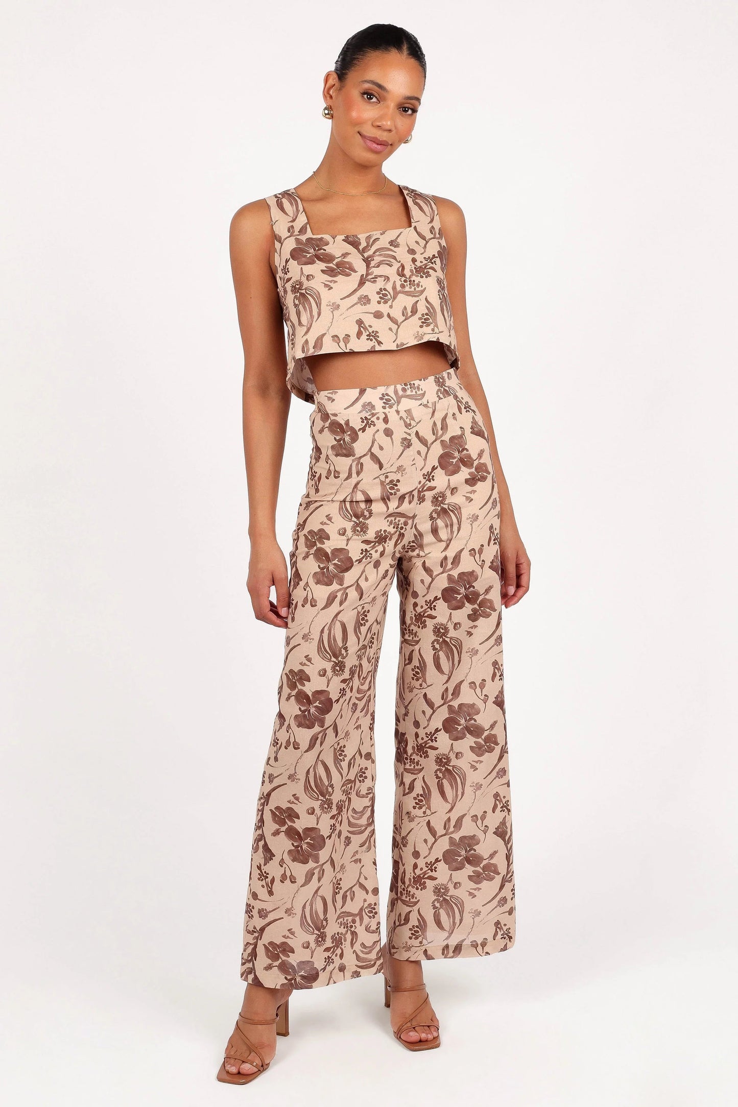 Tropical Wide-Leg Pants