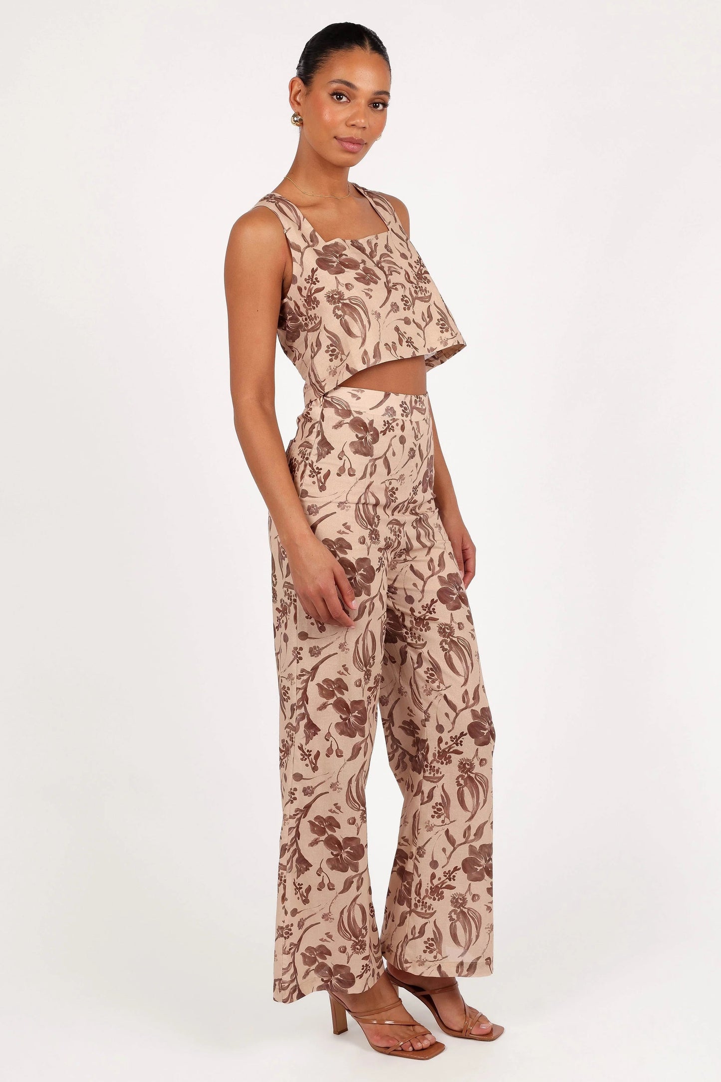 Tropical Wide-Leg Pants