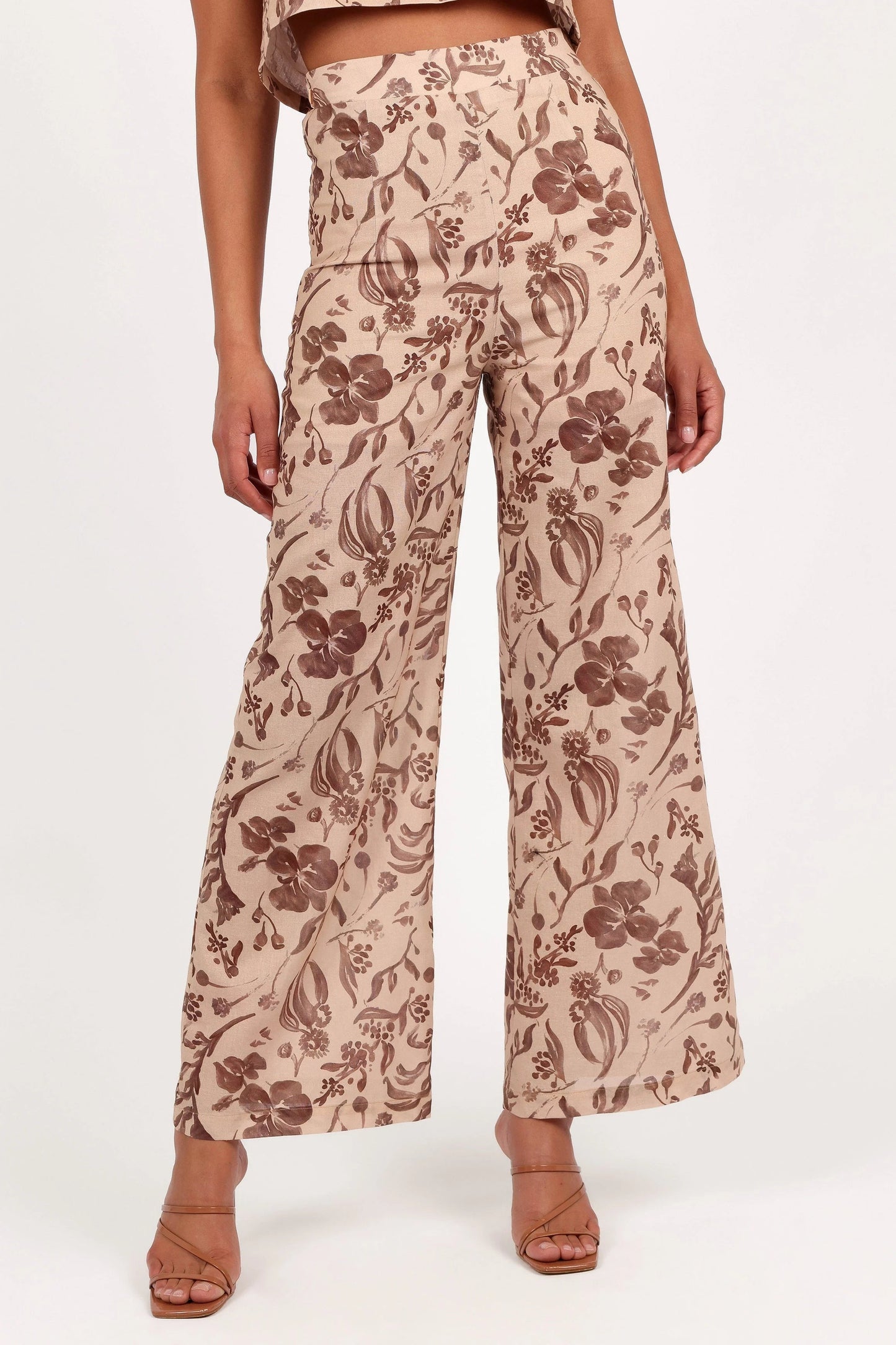 Tropical Wide-Leg Pants