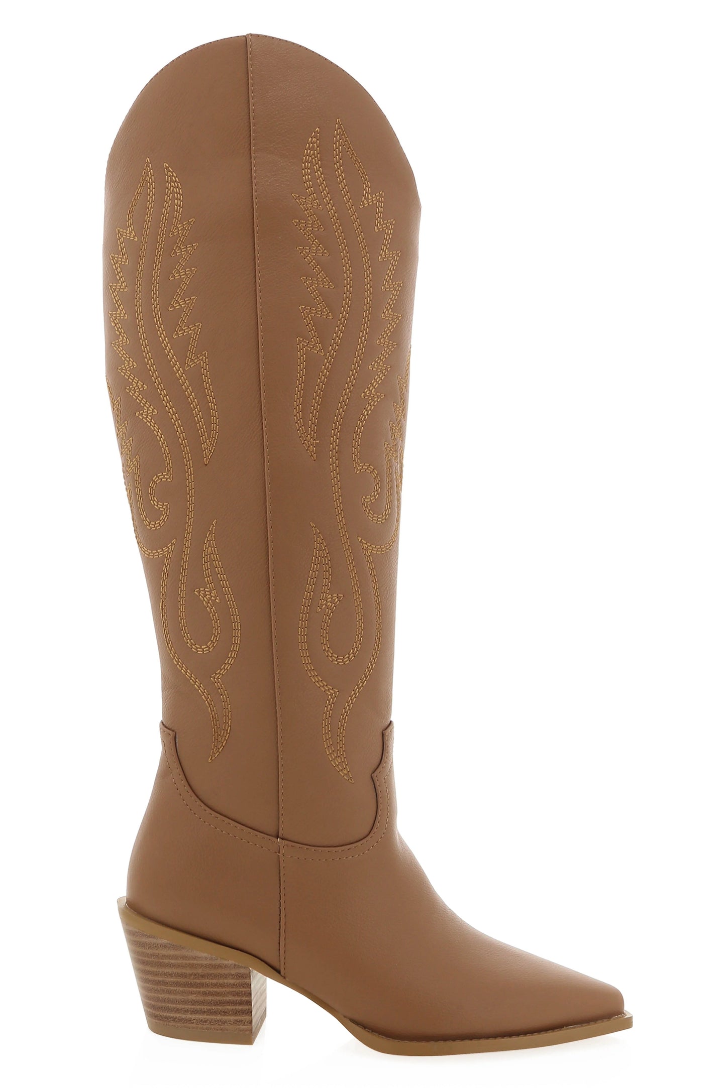 Western-Inspired Pull-On Ankle Boots