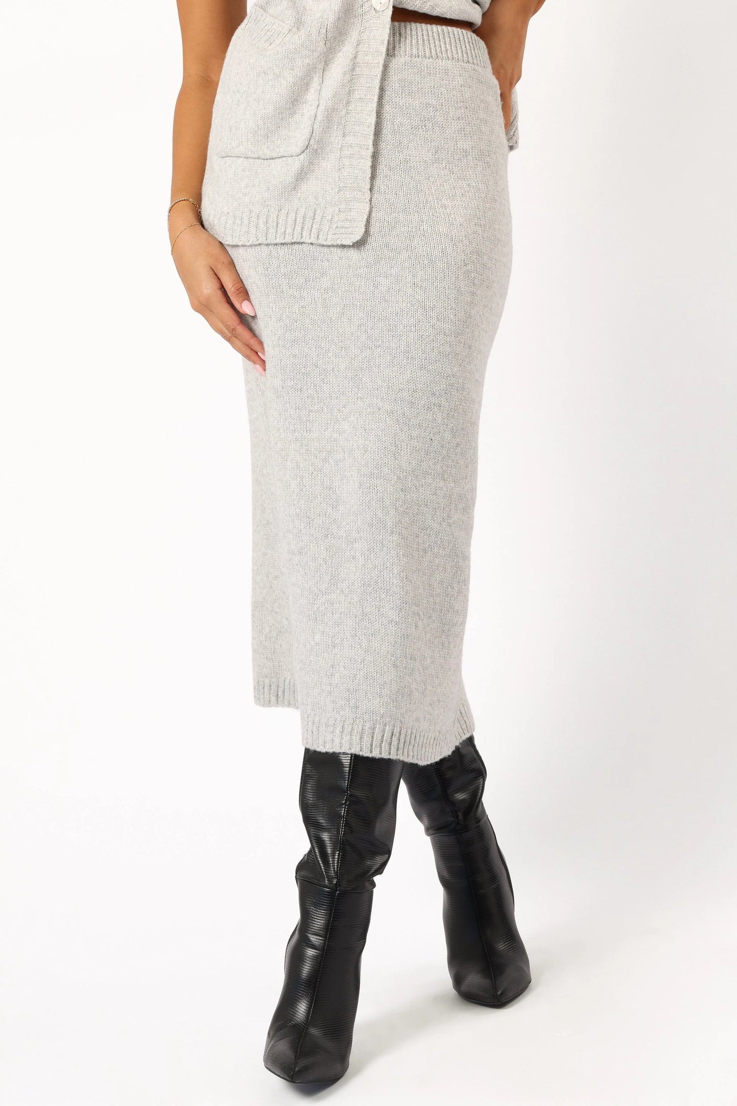 Knit Vest & Skirt Set