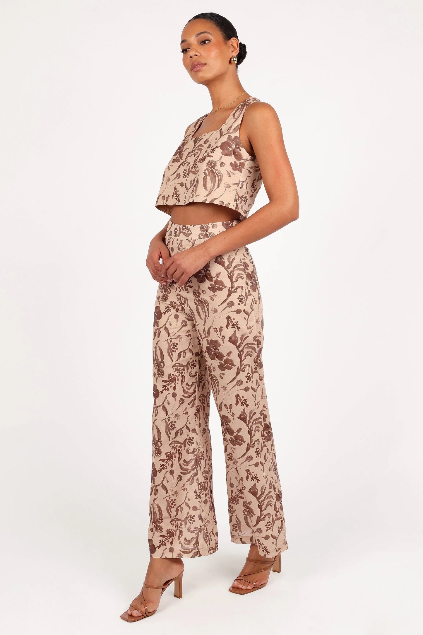 Tropical Wide-Leg Pants